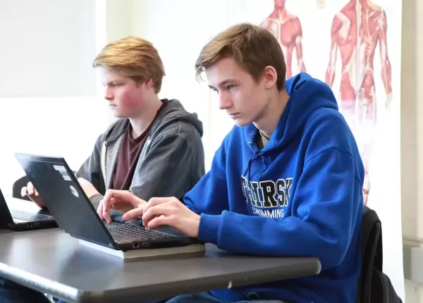 Two Student at Laptops