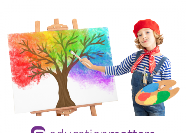 CBE Artists Wanted! written above an image of a young painter at an easel